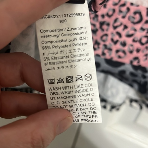 SHEIN Curve Plus Colorblock Leopard Long Sleeve Blouse Top Size 2X - Picture 6 of 9